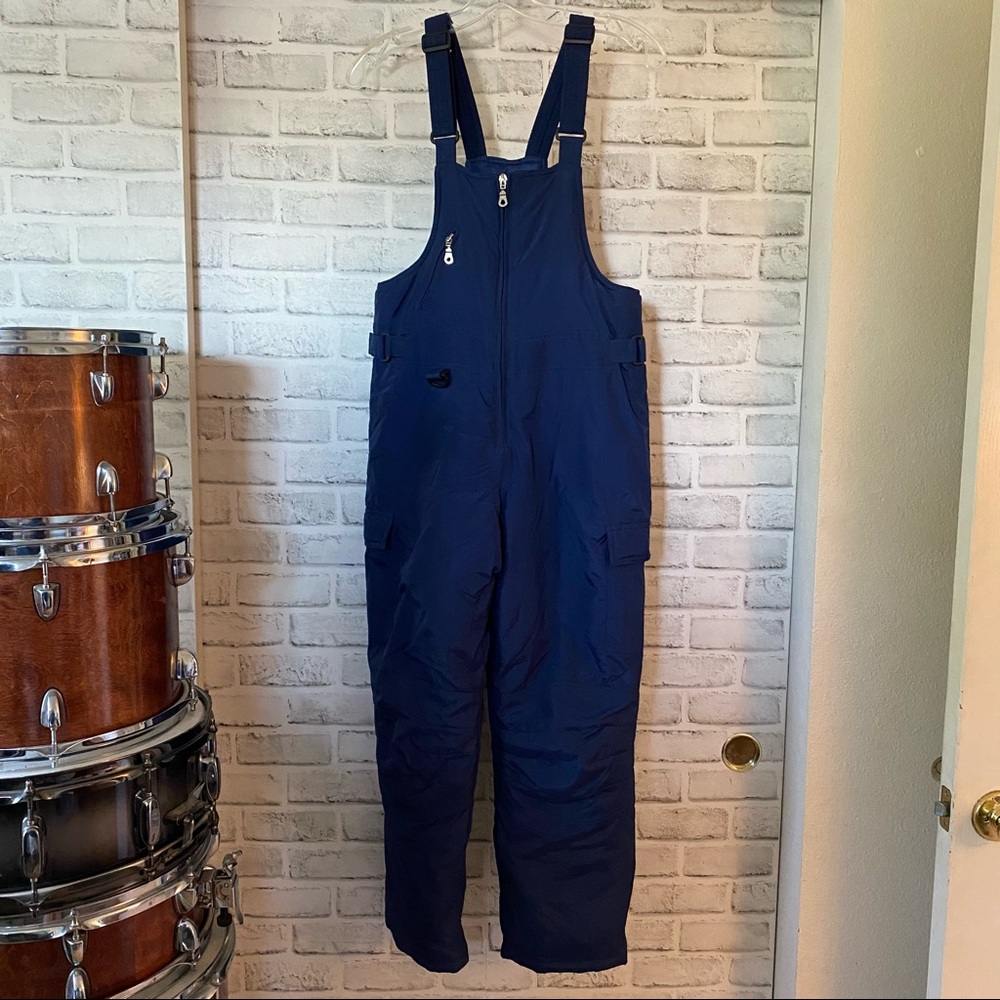 Girl Connection Navy Snow Suit Overalls
